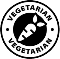 Vegetarian capsule badge icon explaining capsule shell material