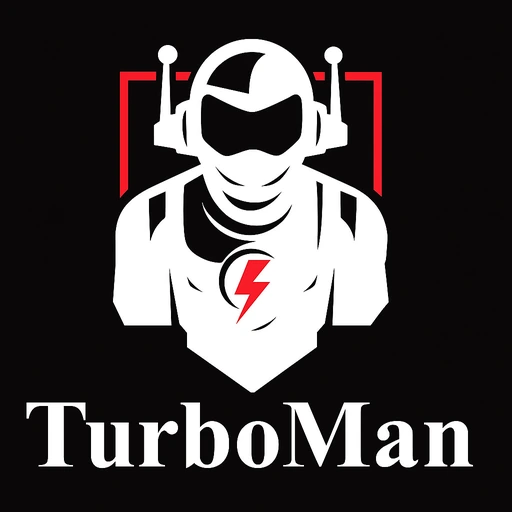 TurboMan brand icon, the site mark for this guide